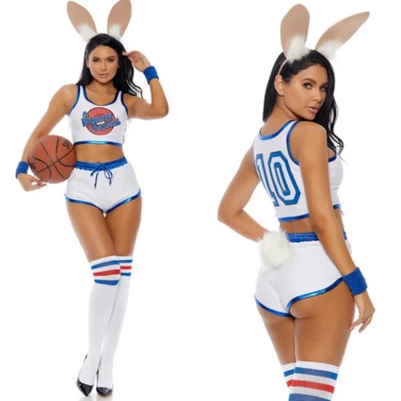 nwot Foreplay Bunny Squad Size Medium Large M/L Costume Basketball Halloween - Picture 1 of 8